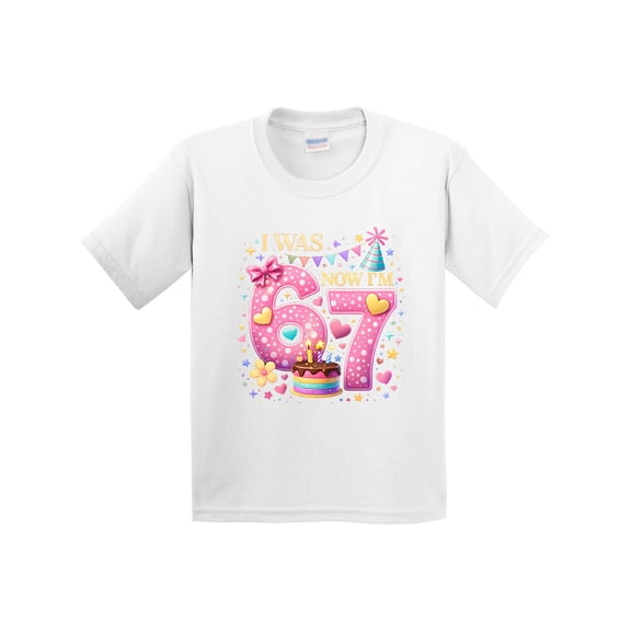 Inktastic I Was 6 Now I'm 7 Birthday Youth T-Shirt