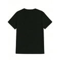 thumbnail image 4 of Men Clothes Men'S Summer Casual Black T-Shirt With Funny Fish Graphic, 100% Polyester Crew Neck, Knit Fabric With Slight Stretch, Regular Fit, 180gsm - Ideal For Fishing Enthusiasts Halloween Clothes, 4 of 5