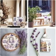 thumbnail image 7 of 12 Sheets Vintage Lavender Rub on Transfers Purple Lavender Rub on Transfer Stickers Lavender Newspaper Rub on Decal Purple Flower Sticker for DIY, 7 of 7