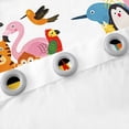 thumbnail image 5 of Erosebridal Zoo Animals Curtains & Drapes Cartoon Train Curtains, Cute Steam Engine Blackout Curtains Giraffe Lion Elephant Living Room Curtains, Number One to Twenty Window Curtains, 5 of 6