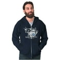 thumbnail image 5 of South Carolina Smurfy Southern Vibes Zip Up Hoodie Men's Women's Brisco Brands S, 5 of 6