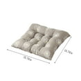 thumbnail image 3 of Seat Cushions for Home Use- Plush Cushion for Living Room Tatami- Plush Chair Cushion Winter Chair Cushion Dining Chair Stool Cushion- 16 Inch, Coffee, 3 of 8