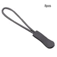 thumbnail image 5 of ziyahi 8 Pieces Zipper Pull Puller Lightweight Rope Tag Fixer Multi-Purpose Replacement Buckle Bags Suitcase Accessories Textiles Dark Gray, 5 of 5