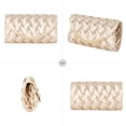 thumbnail image 6 of LinYooLi Women Mini Woven Pattern Envelope Flap Handbag Evening Clutch Cross Body Shoulder Bag, 6 of 7