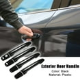 thumbnail image 2 of Unique Bargains Front Rear Left Right Side Car Exterior Door Handle Cover with Keyless Hole Fit for Mitsubishi Outlander - Pack of 4 Glossy Black, 2 of 6