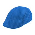 thumbnail image 1 of Gorra plana de malla para hombre, sombrero de verano transpirable para pescar de mediana edad y ancianos Azul, 1 of 9