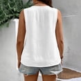 thumbnail image 7 of Wowcloth Women's Casual Button-Up Top, Solid Color for Spring and Summer Daily Wear, 7 of 7