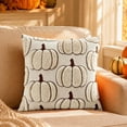 thumbnail image 7 of Pumpkin Decorative Throw Pillow with Textured Plush Pattern for Sofa Bed Chair and Autumn Harvest Home Decor, 7 of 7