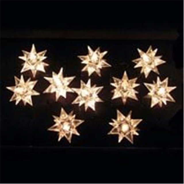 Kurt S. Adler, Inc. UL0005/GC Kurt Adler 10-Light Green/Clear Diamond Star Light Set