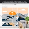 thumbnail image 3 of Kids Wallpaper Wall Mural - Abstract Dinosaurs Landscape, 3 of 5