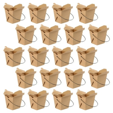 Portable Takeaway Box Chinese Food French Fries Out Containers Storage Holder Disposable Oil Resistant