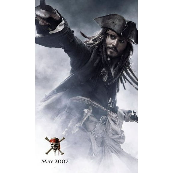 Pirates Of The Caribbean Johnny Depp Movie Poster 11inx17in Mini Poster 11x17 poster