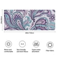 thumbnail image 3 of Purple and Teal Paisley and Floral Pattern Bathroom Rugs Mat,Non Slip Microfiber Bathroom Rug,Rubber Backing,Soft Bathroom Mats for Bathroom Floor,Tub and Shower,60x24in(150x60cm), 3 of 5