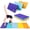 Multi-color, variant on Matladin Folding Gymnastics Mat for Kids, 6'x3'x1"/8'x3'x1" PU Leather Gym Exercise Mats for Tumbling, Cheer, Yoga, Fitness, Pilates and Martial Art