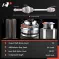 thumbnail image 2 of A-Premium CV Axle Shaft Assembly Compatible with Mitsubishi Outlander 2003 2004 2005 2006 L4 2.4L, FWD, Front Right Passenger Side, 2 of 9