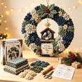 thumbnail image 6 of Christmas 3D Fabric Poke Art Kit for Adults Craftsman & Beginner Friendly, Complete Handmade Christmas Wreath Making Supplies, Christmas Front Door Wall Hanging Decor for Holiday Home Decor, 6 of 6