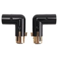 thumbnail image 3 of 2 Piezas Adaptador de Audio Enchufe Ajustable Macho una Hembra XLR áNgulo Recto 3 Pines Negro (Adaptador 90 Grados), 3 of 5