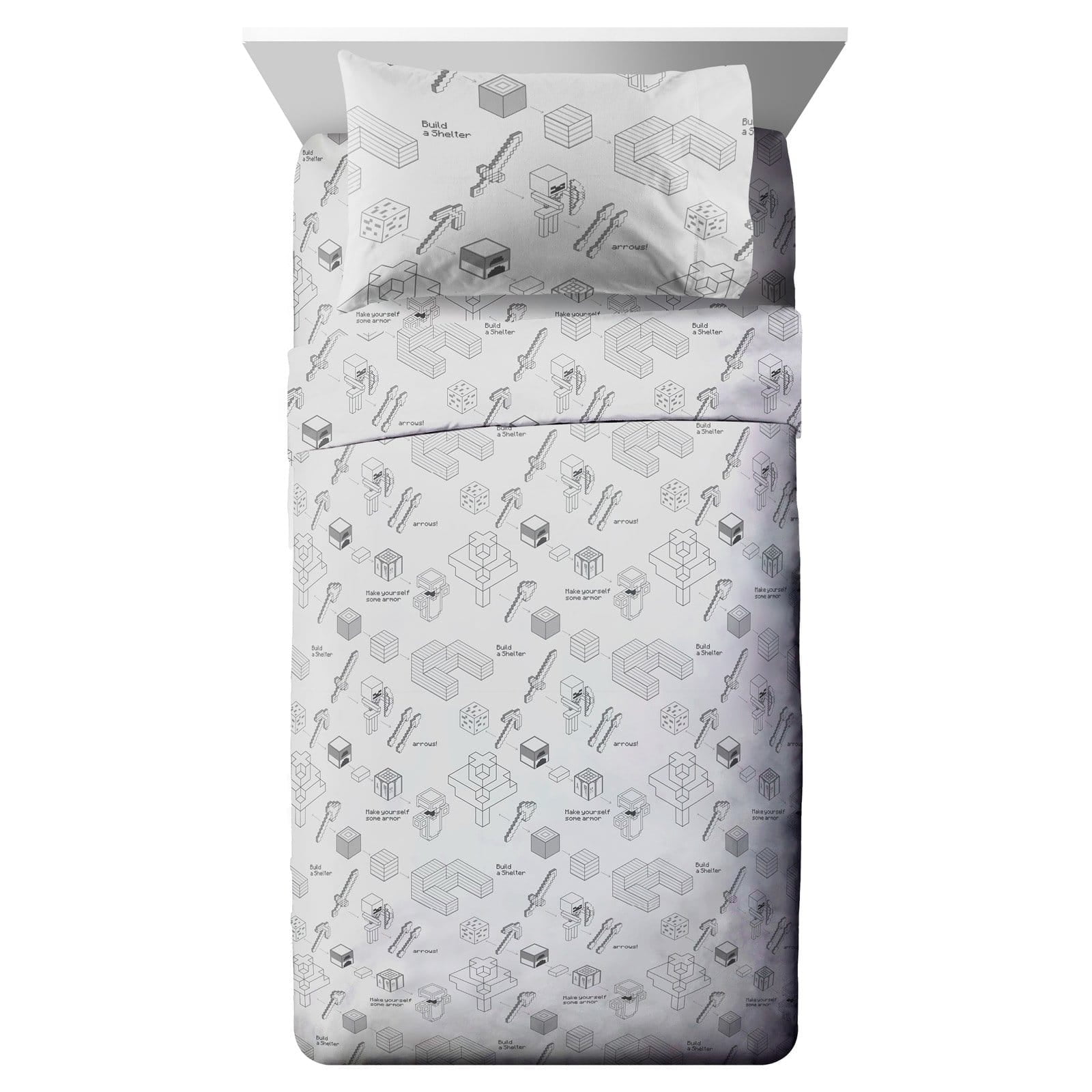 minecraft sheets walmart