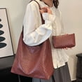 thumbnail image 4 of Presents for Girlfriend Zipper Closure Quilted Tote Bags for Women Fashion Ladies Woman Gifts for Christmas, 4 of 4