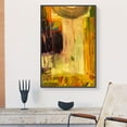 thumbnail image 3 of wall26 Floating Framed Canvas Wall Art for Living Room, Bedroom Golden Abstract Oil Painting Canvas Prints for Home Decoration Ready to Hang - 16x24 inches, 3 of 4