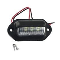 HIBIBUD 2pcs 6 LED License Plate Light 12-24V For Car Truck Motorcycle Trailers