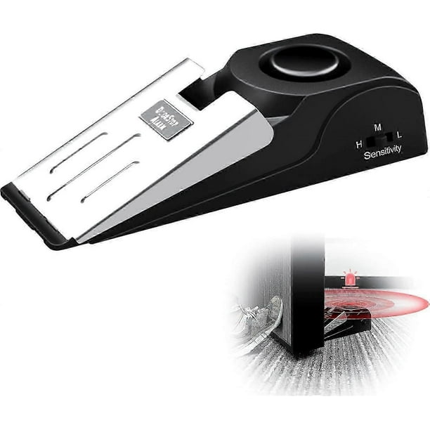 SDIGV Door Stopper Alarm with 120dB Siren, Floor Mount Type, Rubber Security Door Wedge for Home, Travel
