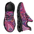 thumbnail image 1 of Zapatillas deportivas con estampado floral azul Paisley para mujer, zapatos casuales, zapatillas planas con cordones para mujer, 1 of 6