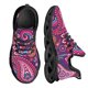 thumbnail image 1 of Zapatillas deportivas con estampado floral azul Paisley para mujer, zapatos casuales, zapatillas planas con cordones para mujer, 1 of 6