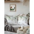 thumbnail image 3 of Outdoor Pillows Waterproof, Sage Green Eucalyptus Leaf Bedding Throw Pillows with Insert for Couch Sofa Bed, Rustic Floral Summer Retro Plants 16x16 Inch Pillowcases Decorative Patio Pillow Set of 2, 3 of 8