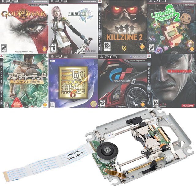 Lente Para Ps3 Lente De Repuesto Para Ps3 Reemplazo De La Cabeza De La Lente Láser Para Playstation PS3 KEM-410ACA Consola De Juegos YLSHRF Laser Lens for PS3