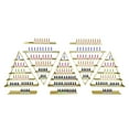 thumbnail image 4 of 5 Tiers Triangular Nail Polish Racks Wall-Mounted Cosmetics Display Rack Gold, 4 of 17
