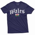 thumbnail image 4 of Wales T-Shirt Uk United Kingdom Football T-Shirt Patriotic Flag Mens Womens Tee Shirt (X-Large Grey), 4 of 6