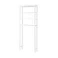 thumbnail image 4 of Dover Over Toilet White Wood Bathroom Organizer with Open Shelving, 4 of 7