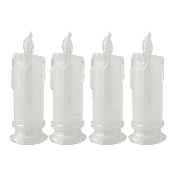 4PCS LED Flameless Candles ,LED Clearance Pillar Candles, Battery Included,Decoracion for C2967