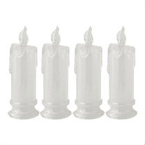4PCS LED Flameless Candles ,LED Clearance Pillar Candles, Battery Included,Decoracion for C2967