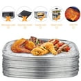 thumbnail image 4 of BESTYASH Récipient Alimentaire Jetable Argent 30 Pcs 13.8X9.1X0.1In, 4 of 5