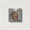 thumbnail image 3 of Luxe Metal Art 'Curious Owl 2' by St. Hilaire Elizabeth, Metal Wall Art, 12"x12", 3 of 9