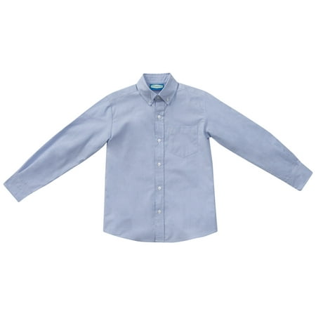 Classroom School Uniforms Big Kid Long Sleeve Oxford Shirt 57673