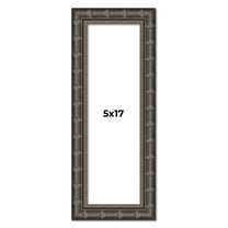 5x17 Frame Black Bamboo Solid Wood Picture Frame Width 1.5 Inches | Interior Frame Depth 0.5 Inches