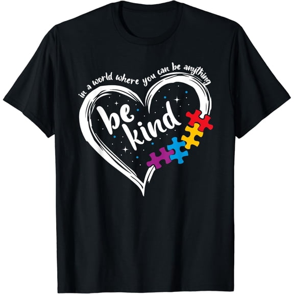 t-shirt Autism Be Kind Women Blue Be Kind Autism Awareness T-Shirt mens，black，women，funny，journey，Crew Neck, Short Sleeve,custom clothing patterns.gift