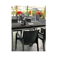 thumbnail image 3 of Lagoon Mesa de Comedor Cuadrada Tipo Rattan de Polipropileno, Patas de Acero, Protección UV, Apta para Exterior, Modelo Russ Lagoon  Russ, 3 of 6