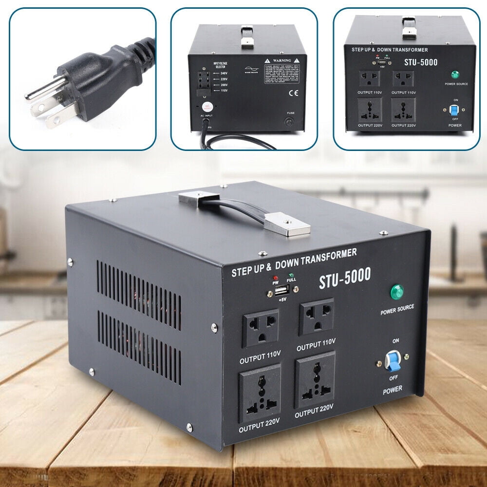 5000W Voltage Converter Electric Power Transformer Step Up/Down Home ...