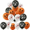 thumbnail image 2 of 12-30pcs 12 In Latex Balloons 3 Styles Bloody Hand and Skull  Scary Expression Balloons for Halloween Party Decoration Supplies, 2 of 9