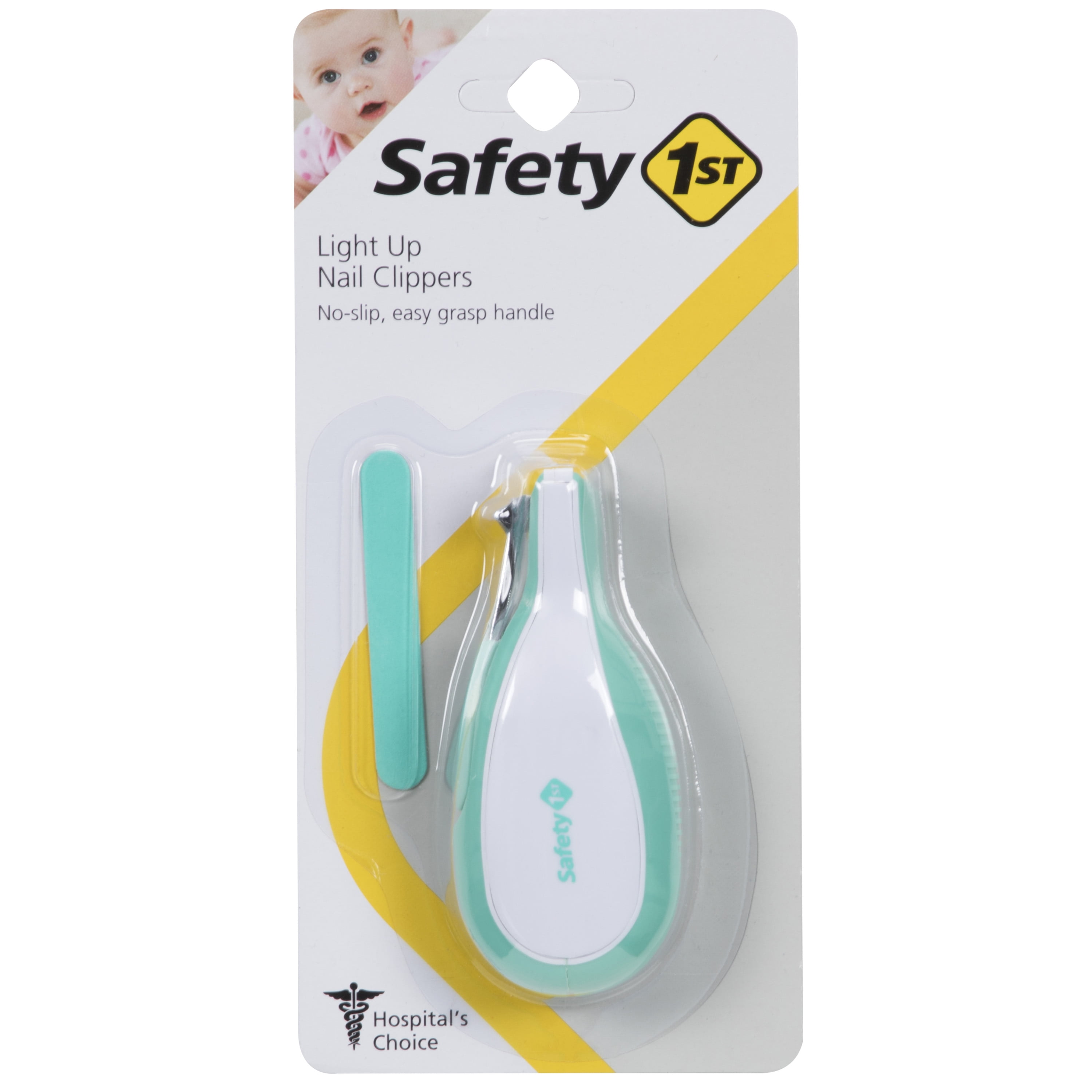Safety 1 Light Up Nail Clippers, Seafoam
