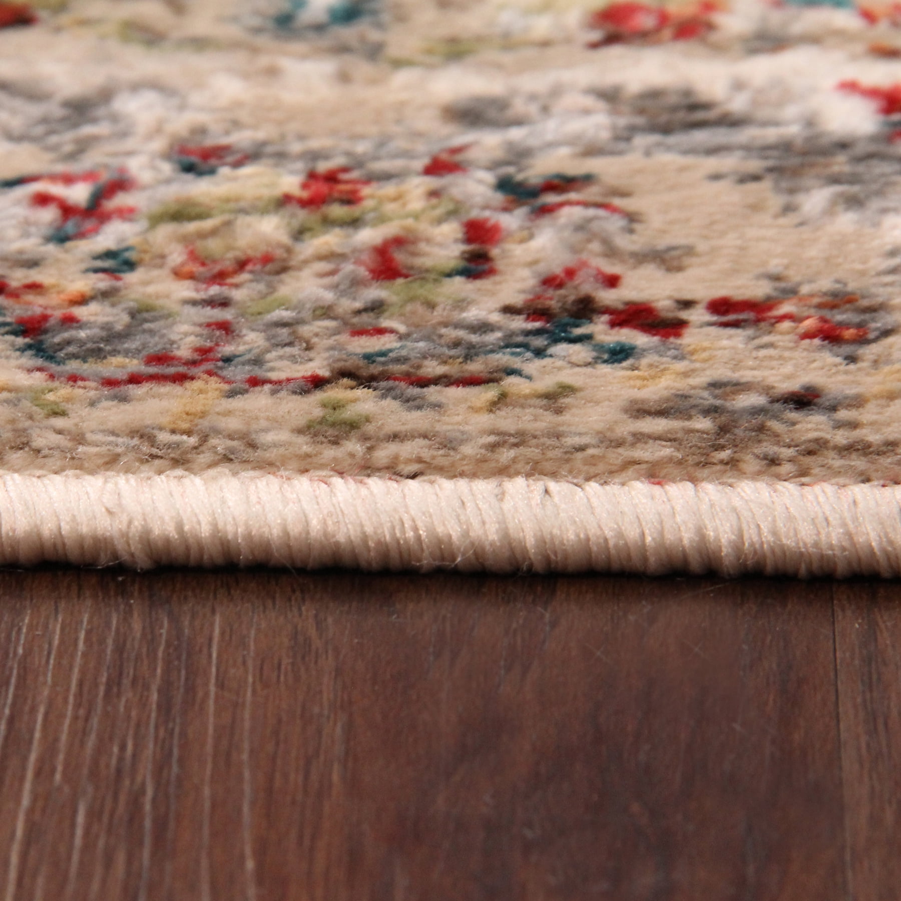 Superior Marquis Modern Farmhouse Indoor Runner Rug, 2' 7" x 8', Red