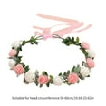 thumbnail image 3 of Bride Flower Crown For Wedding Flower Headbands Bride Floral Headbands Women Floral Garlands Crown Hair Wreath, 3 of 21