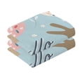 thumbnail image 2 of Cotton Bath Towels Soft Face Towel Absorbent Quick Dry Hello Deer Face 16"x28" 2 Pack, 2 of 8