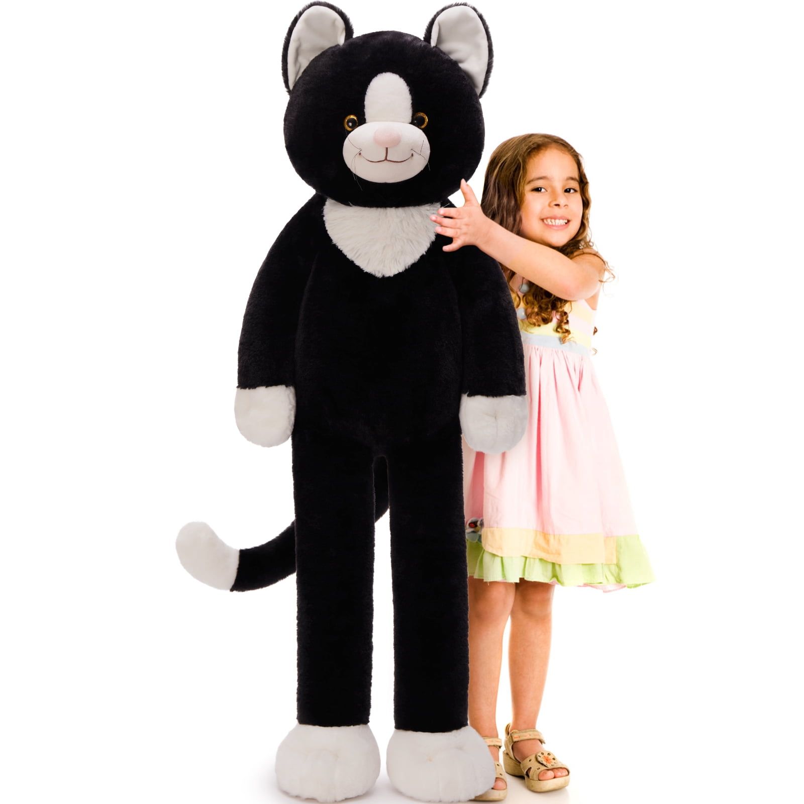 MaoGoLan 39'' Weighted Cat Stuffed Animal Giant Stuffed Cat Body Pillow Plush Toy