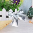 thumbnail image 2 of Yuarrent 12 unids/set lazos de Navidad decoraciones colgantes oro plata rojo Bowknot adornos para árboles de Navidad Año Nuevo Navidad Kerst Decoración Kits de decoración para fiestas Plata Yuarrent JJ3570-03, 2 of 3