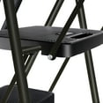 thumbnail image 6 of SuperDeal 3 Step Ladder Folding Step Stool Portable Metal Frame Ladder with Tool Tray Wide Non-Slip Pedal, Black, 6 of 9